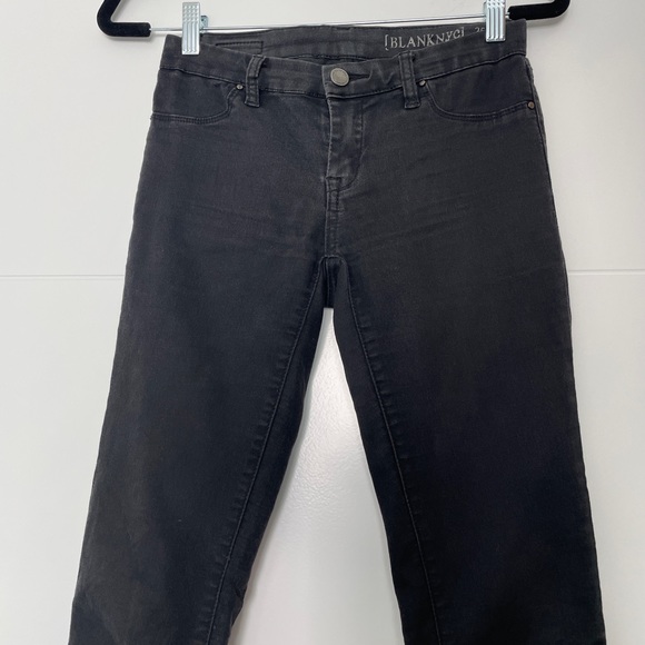 Blank NYC black Jeans denim pants low rise fall skinny fit trendy classic 25 - Picture 10 of 14